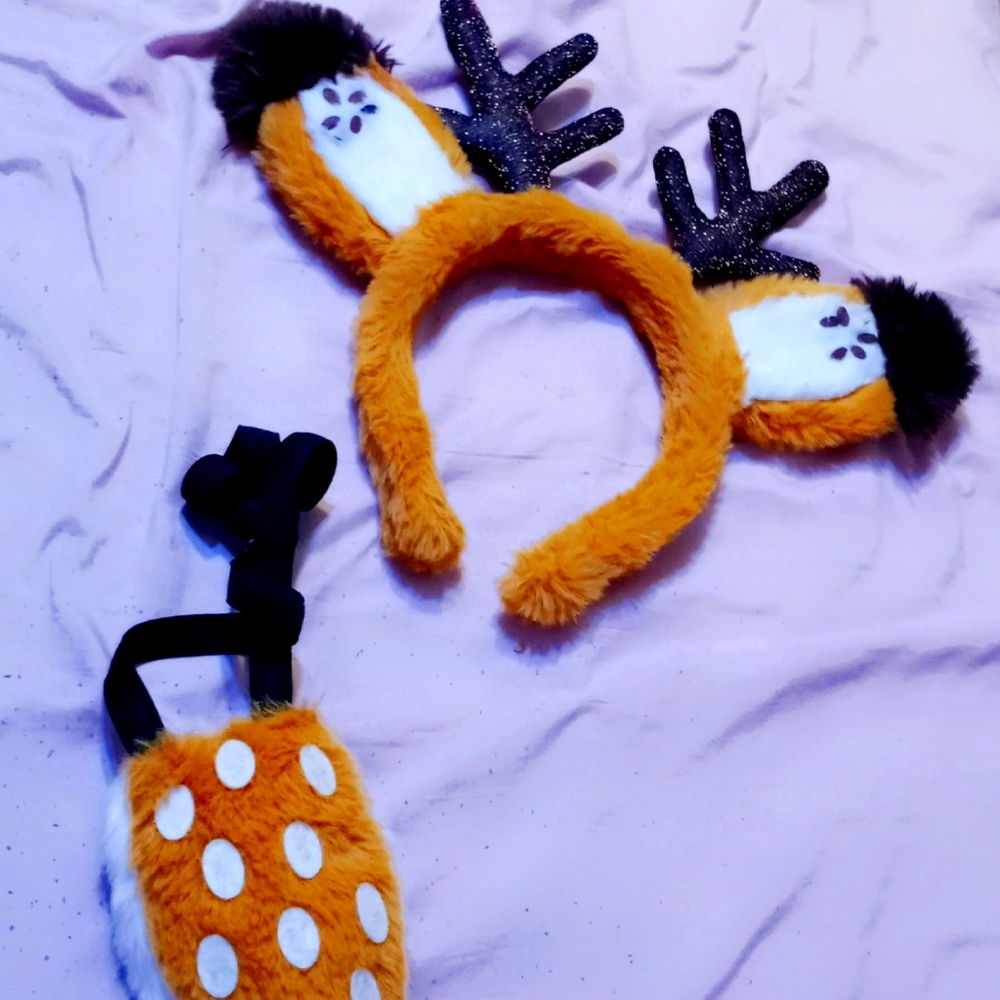 Reindeer ears and tail